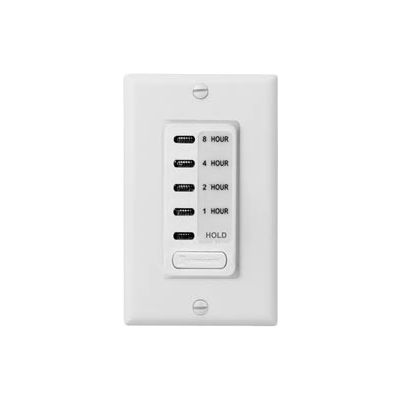 Intermatic EI220W Electronic Auto-Off Timer 1/2/4/8 Hour With HOLD, White