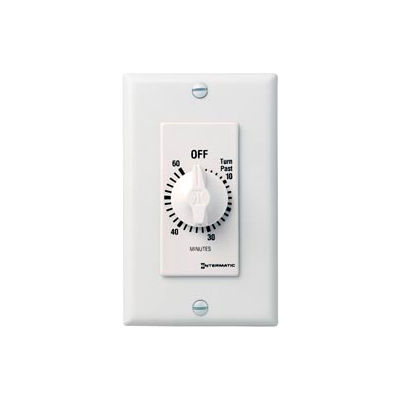 Intermatic FD60MWC 60 Minute 125-277V SPST Decorator Series Spring ...