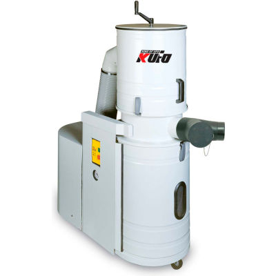 dc102 ufo dust 2hp canister enclosed collector phase total kufo seco globalindustrial collectors janitorial