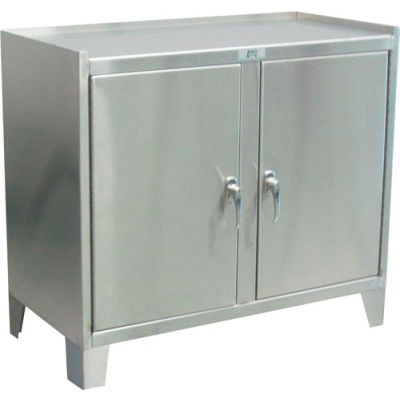 Stainless Steel Cabinet - 2 Door- 36"W X 18"D X 35"H | B593524 ...