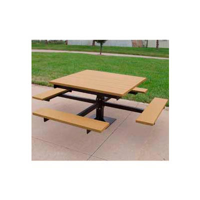 Frog Furnishings Recycled Plastic 4 ft. T-Table, Cedar