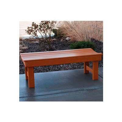 Frog Furnishings Recycled Plastic 4 ft. Garden Bench, Cedar Bench/Cedar Frame