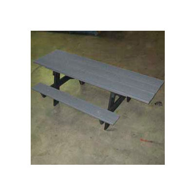 Frog Furnishings Recycled Plastic 6 ft. A-Frame Table, ADA, Gray