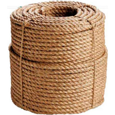 BOEN Manila 3-Strand Rope BR-2040 - 1" x 100' - 27 Lb. - Camel