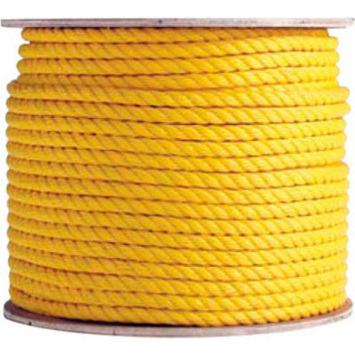 BOEN Polypropylene 3-Strand Rope YR-581200 - 5/8" x 1200' - 80 Lb. - Yellow