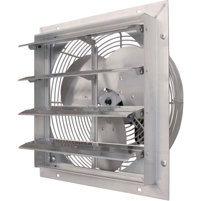 J&D Manufacturing 16" ES Shutter Fan, 1/10 HP, Single Phase