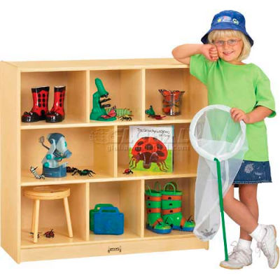 Jonti-Craft® Mobile Single Storage Unit, 36"W x 15"D x 35-1/2"H, Birch Plywood