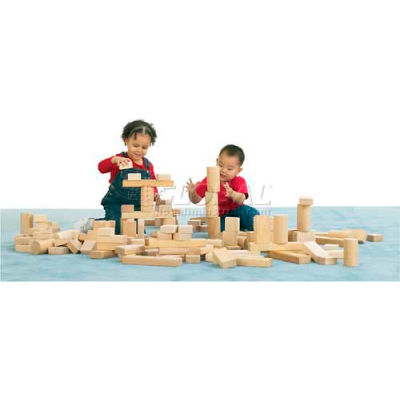 Jonti-Craft® Abel Block Set, 154 Pieces, 4 Shapes, Birch Plywood