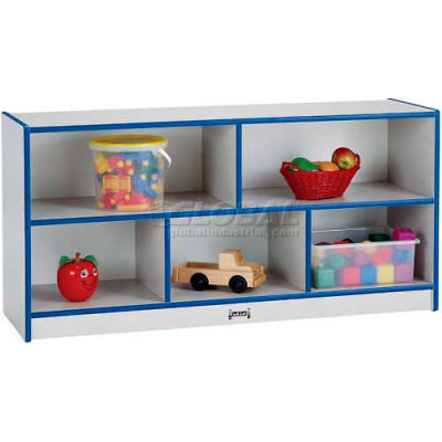 Jonti-Craft® Toddler Mobile Single, 48"W x 15"D x 24-1/2"H, Gray Laminate, Black Edge