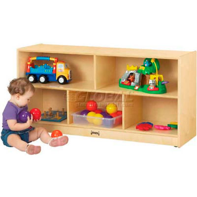 THRIFTYKYDZ® Toddler Single Mobile Storage Unit, 48"W x 15"D x 24-1/2"H, Birch Plywood