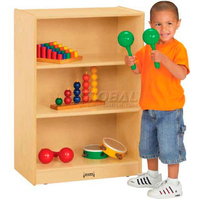 Jonti-Craft® Small Mobile Single Storage Unit, 24"W x 15"D x 35-1/2"H, Birch Plywood