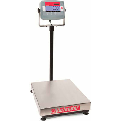 Ohaus® Defender® 3000 Bench Scale, 330 lb x 0.05 lb, 16-1/2" x 21-11/16" Platform