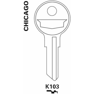 Doors, Hardware & Framing | Locksets | Jet Key Blanks K103, Brass ...