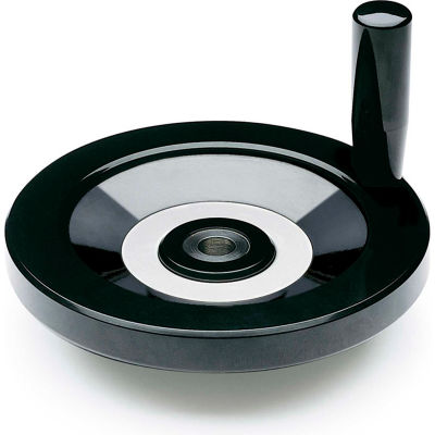 JW Winco - 0BEG5/D - Plastic Solid Disk Handwheel w/ Revolving Handle - 11.81" Dia - Solid Hub