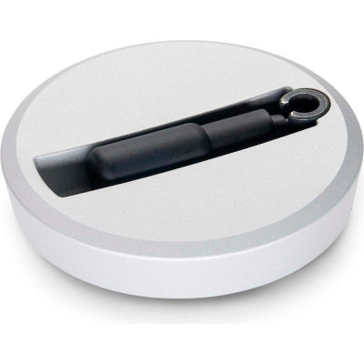 JW Winco - 18MRWFV/R - Alum. Flat-Faced Handwheel w/ Retract. Handle - 7.87" D x 18mm Bore - Silver