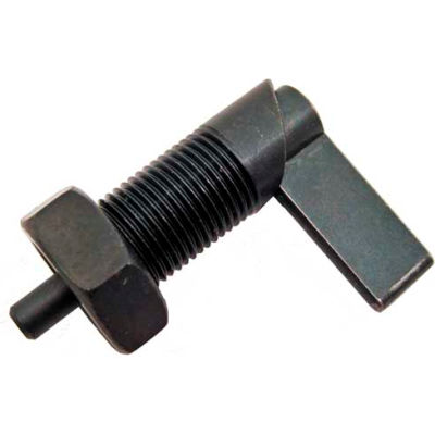 Cam Action Indexing Plunger w/ Lock Nut - Black Oxide Steel 3/4-16 Thread .47"x.47" Pin