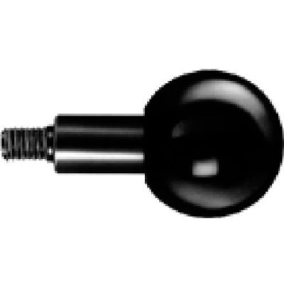 J.W. Winco GN319.2 Phenolic Revolving Ball Knob W/Long Shoulder 32mm Dia. 48mm Length M8x1.25