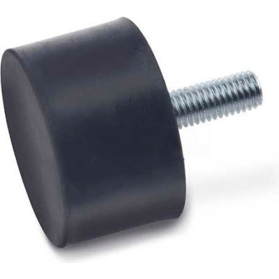Vibration/Shock Absorption Mount, Threaded Stud, 1.56" Dia, 1.00"H, 5/16-18 Thread