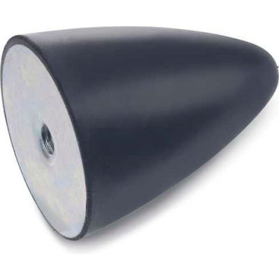 Vibration/Shock Absorption Mount, Tapped Hole, 1.18" Dia, 1.18"H, M8 x 1.25 Thread