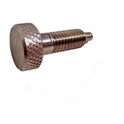 Knurled Retractable Plunger w/ Lock-Out SS Body SS Nose 1x4lbs Pressure 1/4-20 Thread