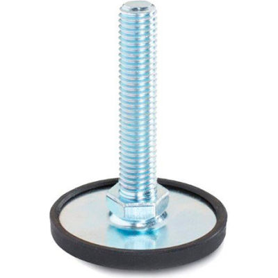 Leveling Foot - Threaded - 2250 Lbs. Capacity - 2.36" Base Dia. - J.W. Winco 40-60-3/8X16-150-A1-S