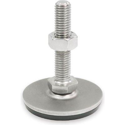 Leveling Foot - Threaded - 4500 Lbs. Capacity - 3.15" Base Dia. - J.W. Winco 41-80-1/2X13-125-D3-SK
