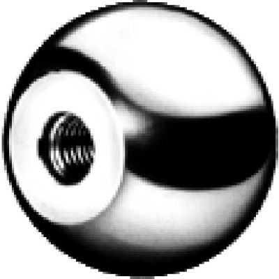 J.W. Winco DIN319-AL Aluminum Ball Knobs Tapped 16mm Diameter mm Length M4x.7