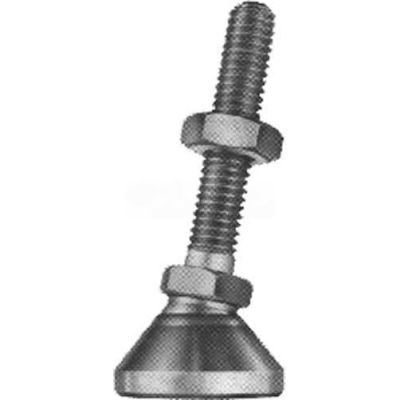 Leveling Mount, 5/16-18 x 2" Thread Length , 1.25" Base Dia, 2.88"H, 2300 Lbs. Load Cap - USA