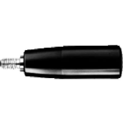 J.W. Winco GN598 Phenolic Cylindrical Revolving Handle W/Threaded Spindle 23mm Dia. 65mm L 5/16-18