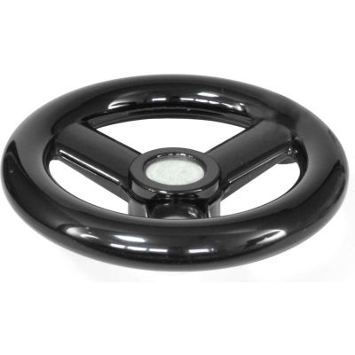 JW Winco - 6202005 - Plastic 3 Spoked Handwheel w/o Handle - 3.94" Dia x .16" Pilot Hole