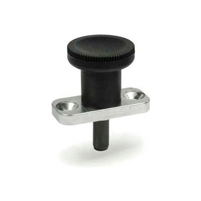 Plate Mount Indexing Plunger - Non Lock-Out Type Steel .24"x.55" Pin
