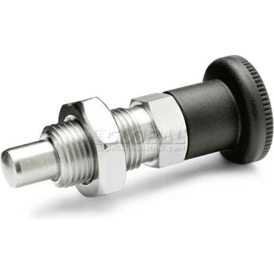 Indexing Plunger Multi Pin w/ Knob Lock Nut SS 4.0x12.5N Pressure M8x1 Thread 4x6mm Pin