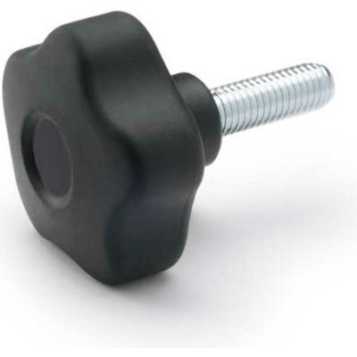 J.W. Winco EN5337.2 Five Lobed Knob, M8 x 1.25, 40"(1.57), 5337.2-40-M8-45-DSW