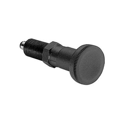 J.W. Winco Indexing Plunger-Lock-Out Type Black Oxide Steel 1/2-13 Thread