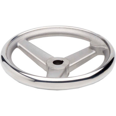 JW Winco - 950.6-200-K3/4-A - SS Spoked Handwheel w/o Handle - 7.87" D x .750" Bore & Keyway