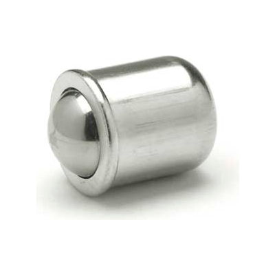 Short Press-Fit Delrin Ball Plunger - Stainless Steel .157" Diameter