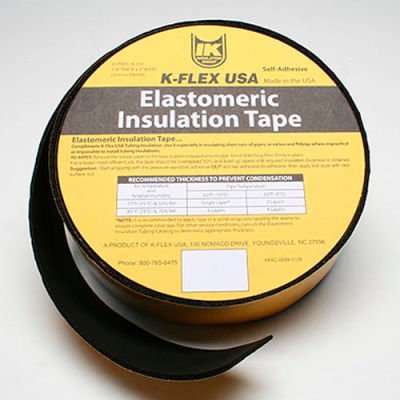 K-Flex Elastomeric Foam Tape, 1/8" Thick X 2" Wide X 30' Per Roll