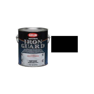 Krylon Industrial Iron Guard Acrylic Enamel Flat Black - K11001201 - Pkg Qty 4
