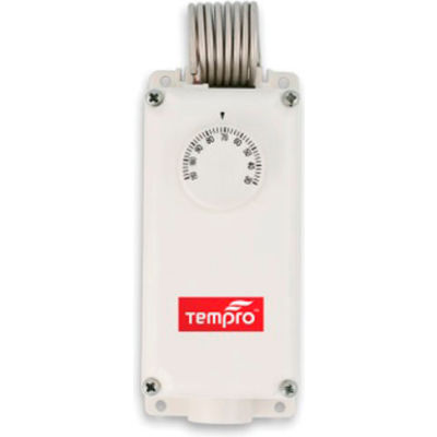 Tempro Industrial Coiled Bulb Line Voltage Temperature Controller TP508, Heat/Cool, SPDT, Nema 4X