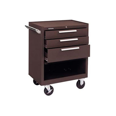 Kennedy® 273XB K1800 Series 27"W X 18"D X 35"H 3 Drawer Brown Roller Cabinet
