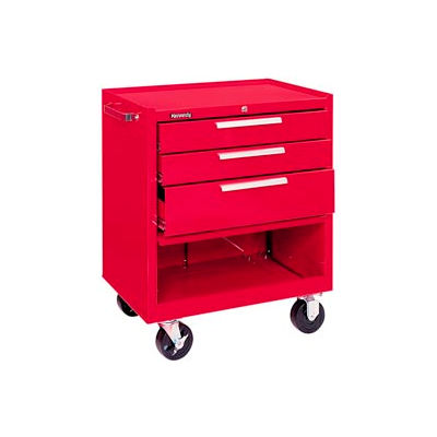 Kennedy® 273XR K1800 Series 27"W X 18"D X 35"H 3 Drawer Red Roller Cabinet