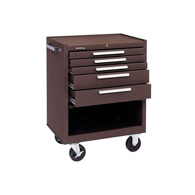 Kennedy® 275XB K1800 Series 27"W X 18"D X 35"H 5 Drawer Brown Roller Cabinet