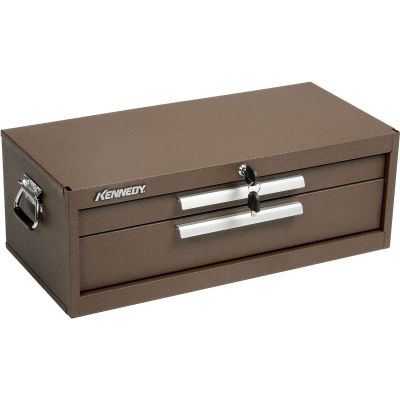 Kennedy® 5150B Signature Series 26-3/4"W X 12-1/2"D X 9-1/2"H 2 Drawer Brown Machinists Chest