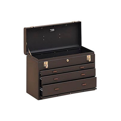 Kennedy® 620B Signature Series 20-1/8"W X 8-1/2"D X 13-5/8"H 3 Drawer Brown Machinists Chest