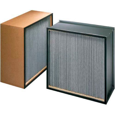 Koch™ Filter H62A1X1 99.97% Biomax Hepa Galv Steel/Double Turned Flange 12"W x 24"H x 11-1/2"D - Pkg Qty 2