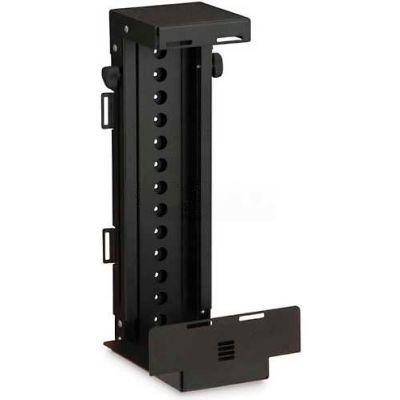 Kendall Howard Adjustable CPU Holder, 60 lb. Weight Capacity, Black