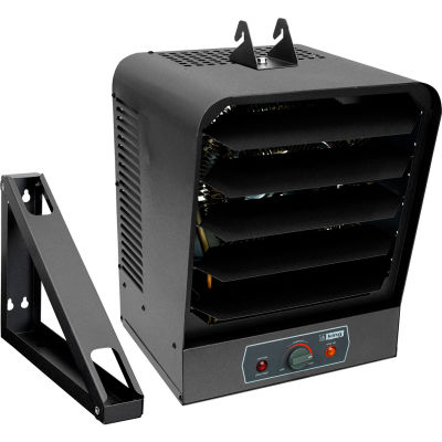 heater king electric garage heaters thermostat 240v bracket 5kw ph unit globalindustrial hvac