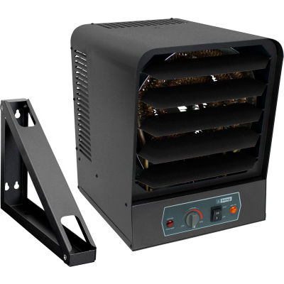 electric garage heater 240v unit heaters 10kw thermostat bracket ph king globalindustrial hvac