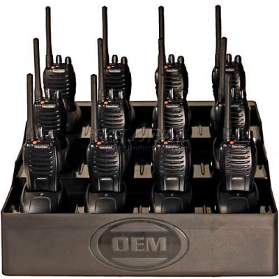 FuelPad12 12-Unit Battery Charger and Desktop Organizer For Radios, Cell Phones, Power Tools