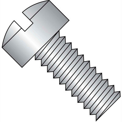 8-32X3/8 Slotted Fillister Machine Screw Fully Threaded 18 8 Stainless ...